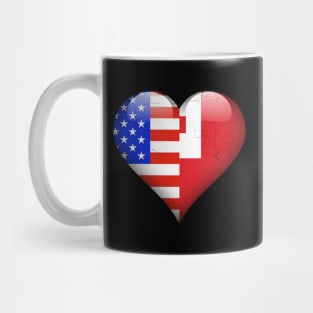 Half American Half Togan - Gift for Togan From Tonga Mug